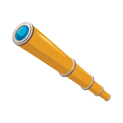 spyglass icon cartoon style  vector art  vecteezy