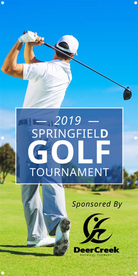 Spring Golf Tournament Banner Template | MyCreativeShop