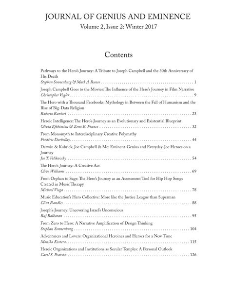 (PDF) Pathways to the Hero’s Journey: A Tribute to Joseph Campbell and ...