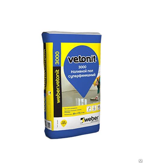 Ровнитель для пола weber.vetonit 3000 финишный 20 кг, цена в Санкт ...