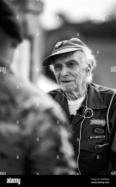 U.S. Army Veteran Robert Heurgue tours his old drop zone with Maj. Gen