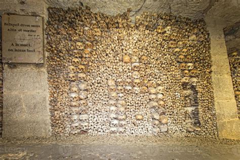 Paris Catacombs Skulls and bones 20341019 Stock Photo at Vecteezy