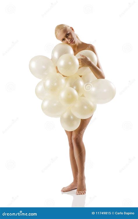 Beautiful Naked Woman Holding Balloons Stock Photos Free Royalty Free Stock Photos From