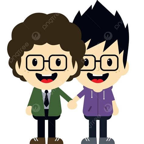 Vector De Ilustración De Gesto De Personaje De Dibujos Animados Gay Adorable Vector PNG Gesto