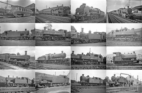 Large Quantity 120 Of Original 120 Size Bandw Negatives Of Ex Gwr And Br W Steam Locomotives I