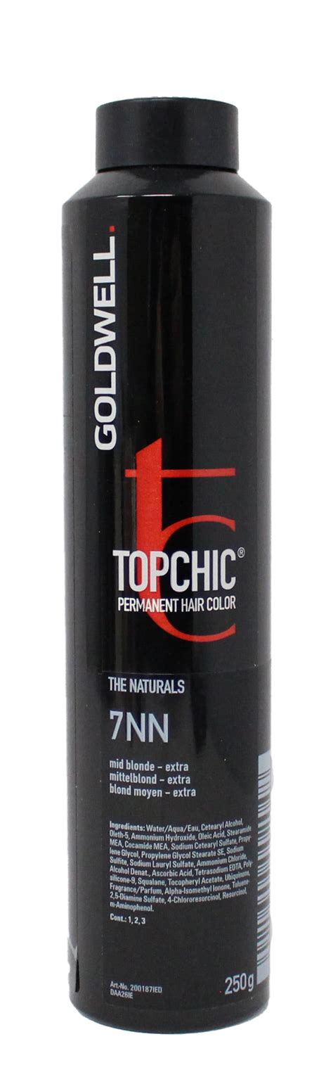 Goldwell Topchic Hair Color Coloration Can 7NN Mid Blonde Extra Walmart