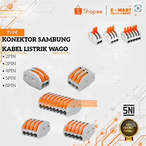 Jual Terminal Konektor Kabel Listrik 2 3 4 5 8 PIN Terminal Blok ...