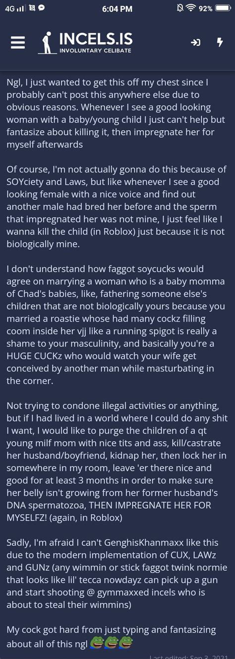 Idk If This Fits Here But Holy Fuck R Inceltear