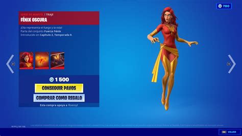 NUEVA SKIN X MEN FÉNIX OSCURA NUEVA TIENDA MARVEL X FORTNITE HOY 12