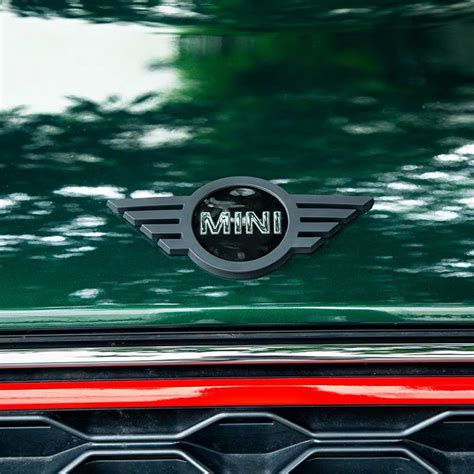 Carbon Black Mini Cooper Grill Emblem Front Or Rear Badge Decal F55 F5