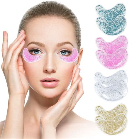 Izzzhh Eye Gel Ice Pack Reusable Gel Eye Eye Pad Hot Cold Eye Patch Under Eye To Tired Eyes Dark