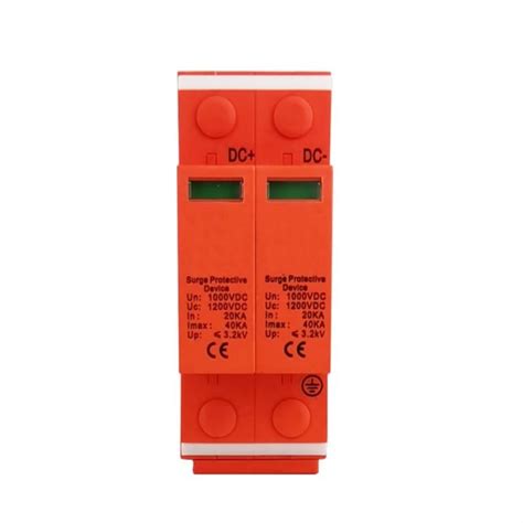 ECO XLSPD PV CE TUV Solar PV 20KA 40ka 2Pole DC 1000V Surge Protector