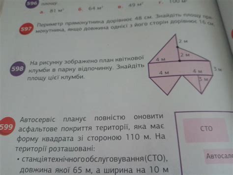 На рисунку зображено план квіткової клумби в парку відпочинку ...