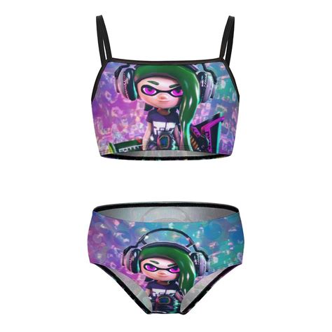 Splatoon Girls Bikini Swimsuits Two Piece Beach Bathing Suit Swimwear Y Cm Walmart