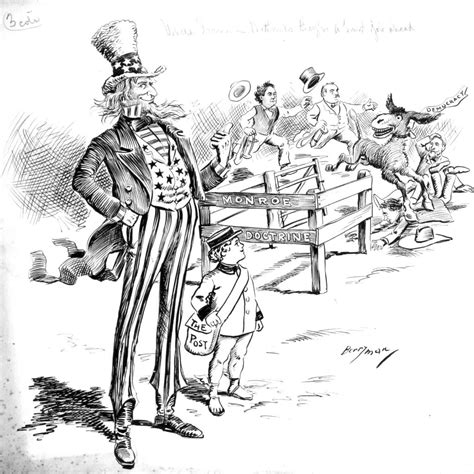 Monroe Doctrine Political Cartoon