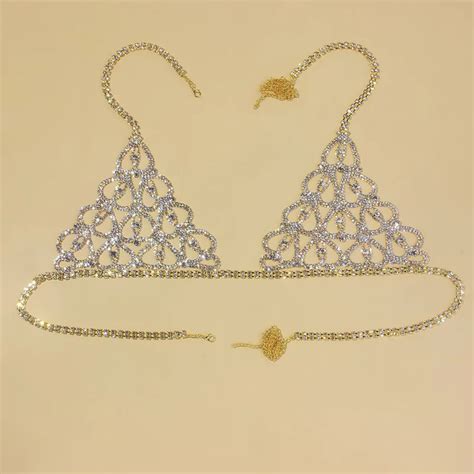 Sexy Lingerie Jewelry Body Chain Women Luxury Chest Bra Chains Nightclub Body Chain Jewelry