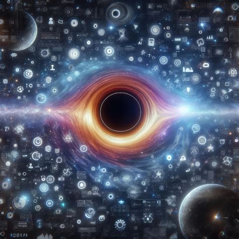 Premium Photo Artificial Intelligence And Black Hole With Generative Ai