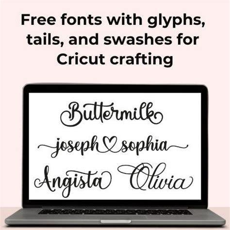 Free Fonts With Swashes And Tails For Cricut Print Your Story In 2024