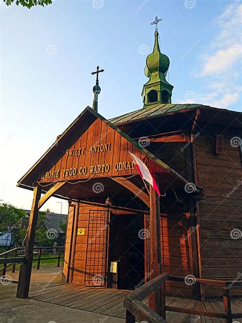 Saint Anthony Chapel On The Water In Radecznica Editorial Stock Photo