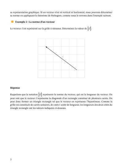 Leçon Norme Dun Vecteur En 2d Nagwa
