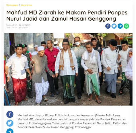 [salah] Mahfud Md Resmi Jadi Pimpinan Ponpes Al Zaytun Turnbackhoax Id