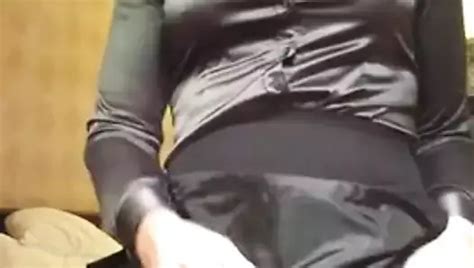 Sweet Ejaculation Over My Satin Blouse And Satin Skirt Gay Outdoor