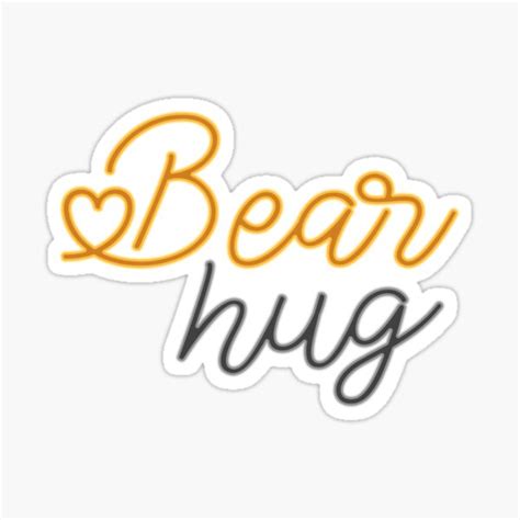 Bear Hug T Shirt Sticker For Sale By Dmartgear Redbubble