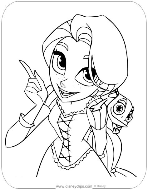 Rapunzel S Tangled Adventure Coloring Pages Disneyclips