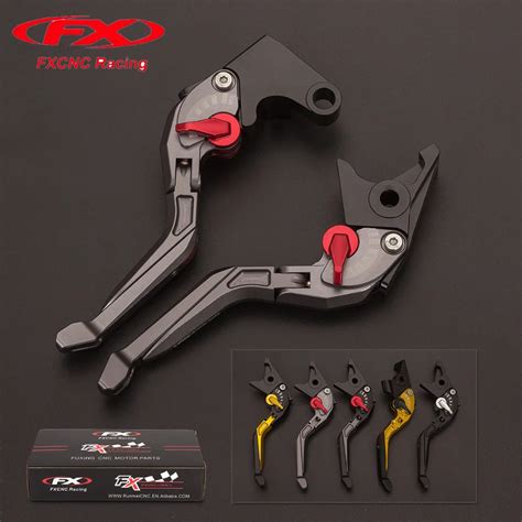 Fx Cnc Adjustable 3d Rhombus Motorcycle Folding Extendable Brake Clutch