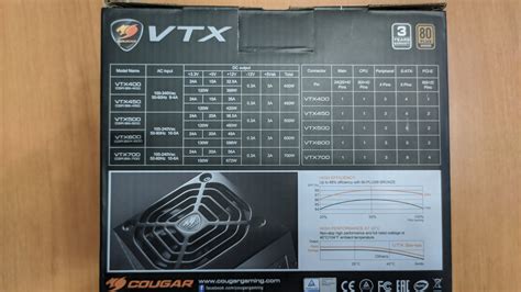 Обзор от покупателя на Блок питания COUGAR VTX600 ATX 600W Bronze ...
