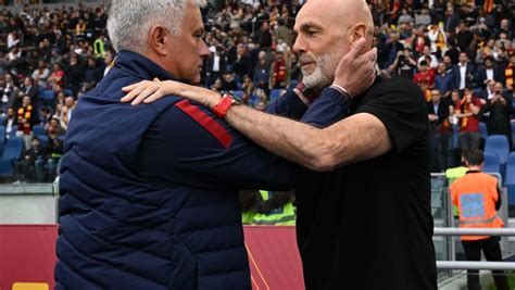 Milan Roma è scontro tra Pioli e Mourinho allenatori in bilico