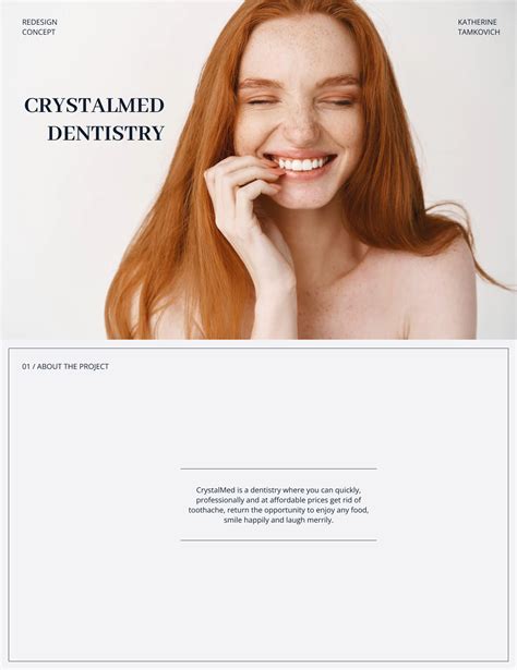 Dental clinic | Website redesign on Behance