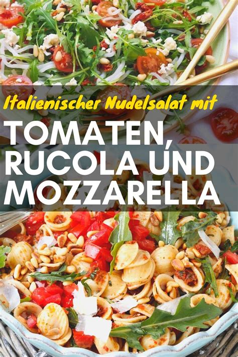 Italienischer Nudelsalat Mit Tomaten Rucola Und Mozzarella Simple Cooker