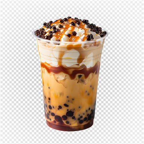 Premium Psd Iced Boba Drink Isolated On Transparent Background Fresh