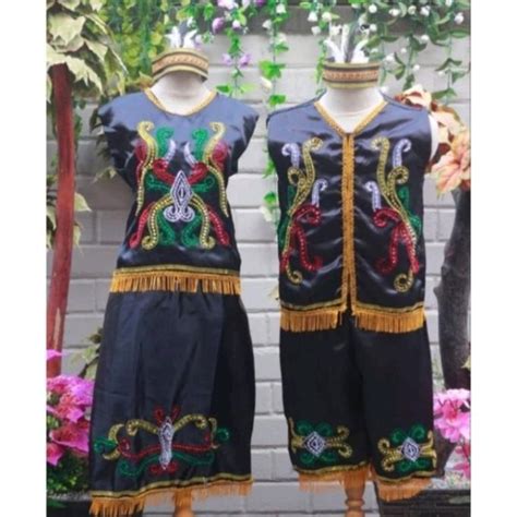 Jual Baju Dayak Baju Adat Kalimantan Timur Sma Dewasa Shopee