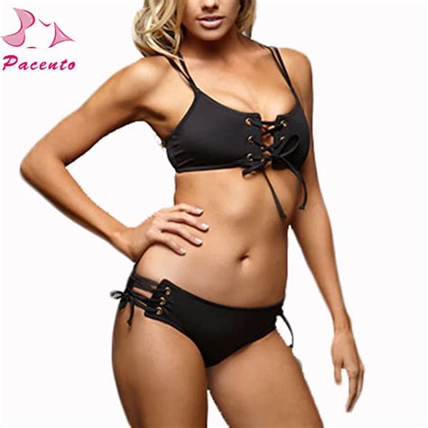 Pacent Sexy Plavky New Bikini Swimwear Women Rope Bench Swimsuit Bathing Suit Sling Push Up