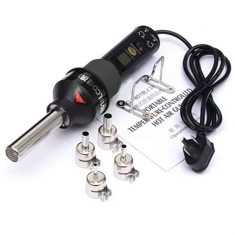 V W Degree LCD Adjustable Electronic Heat Hot Air Gun Desoldering Soldering Station IC