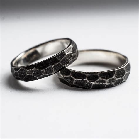 Граненое кольцо | Кольца, Мужские кольца, Серебро