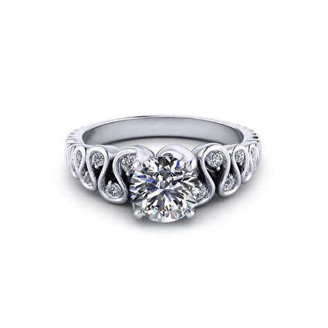 Ribbon Engagement Ring Jewelry Designs