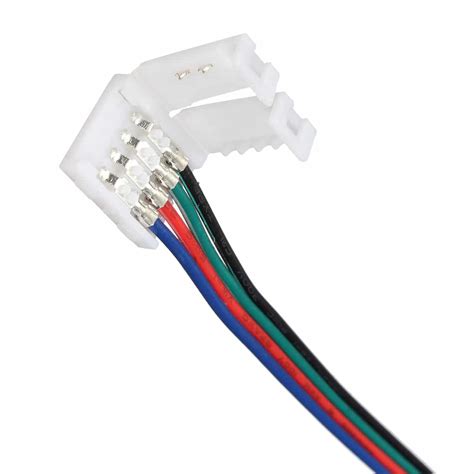 Cabo Conector 4 Pinos Fêmea para Fita de LED 3528 5050 FilipeFlop