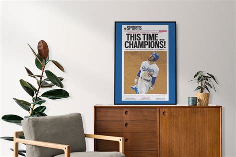 Los Angeles Dodgers 2020 World Series Mlb Champions Front Cover La