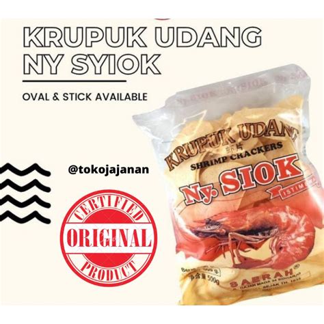 Jual Krupuk Udang Oval Istimewa Ny Siok Gr Asli Sidoarjo Original