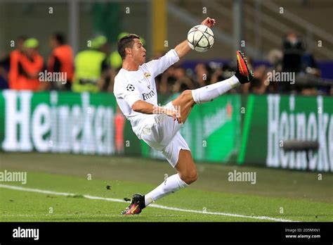 real madrids cristiano ronaldo  action stock photo alamy