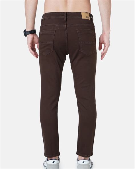 Buy Mens Brown Slim Fit Jeans Online At Bewakoof