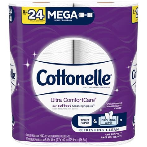 Cottonelle Ultra Comfort Care Toilet Paper Mega Rolls Ply