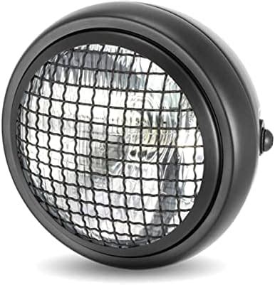 Alchemy Parts Motorbike 6 Inch Headlight With Mesh Grill H4 55W For