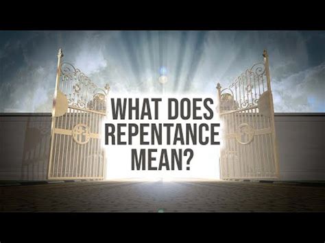 What Does Repentance Mean Luke By Pastor Dan Walker Messages