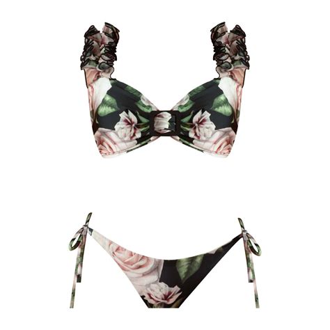 Nur Karaata Women S Lily Bloom Bikini Modesens