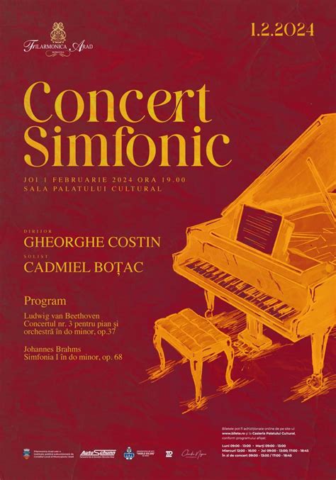 Concert Simfonic Joi 1 Februarie 2024 Filarmonica Arad