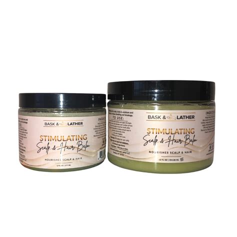 Balm Stimulating Scalp And Hair Balm Bask And Lather Co